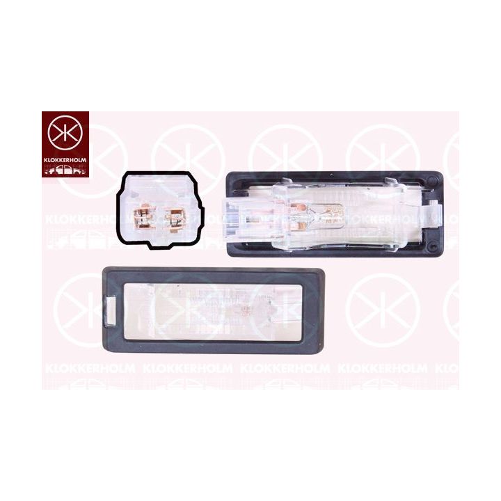 Valstybinio numerio apšvietimas KLOKKERHOLM 60560855