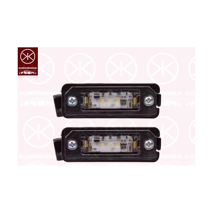 Valstybinio numerio apšvietimas KLOKKERHOLM 66130855