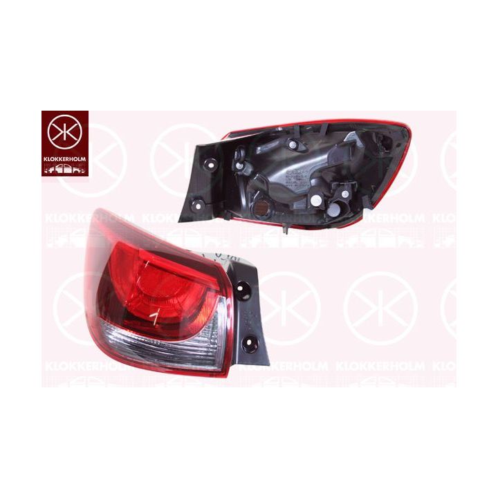 Kombinuotas galinis žibintas KLOKKERHOLM 34220701