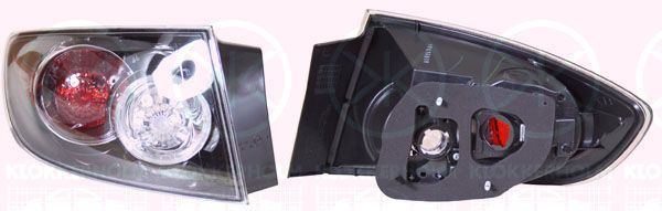 Kombinuotas galinis žibintas KLOKKERHOLM 34760731