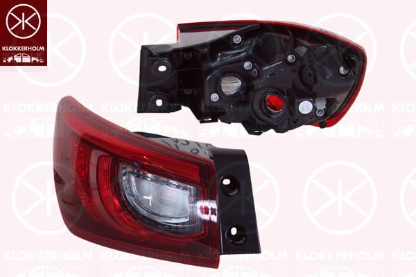 Kombinuotas galinis žibintas KLOKKERHOLM 34830711