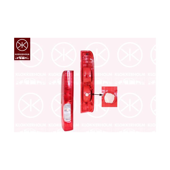 Kombinuotas galinis žibintas KLOKKERHOLM 50890716