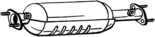 Suodžių / kietųjų dalelių filtras, išmetimo sistema KLOKKERHOLM 095-222