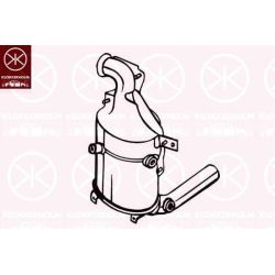 Suodžių / kietųjų dalelių filtras, išmetimo sistema KLOKKERHOLM 095-576