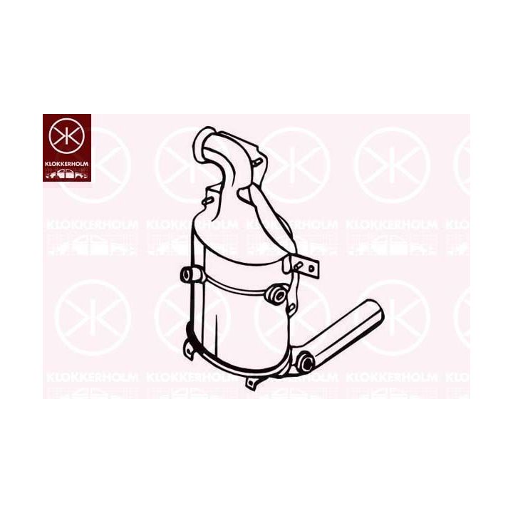 Suodžių / kietųjų dalelių filtras, išmetimo sistema KLOKKERHOLM 095-576