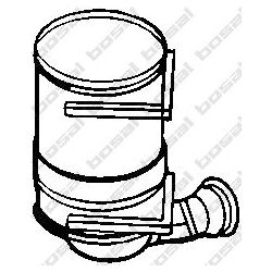 Suodžių / kietųjų dalelių filtras, išmetimo sistema KLOKKERHOLM 097-120