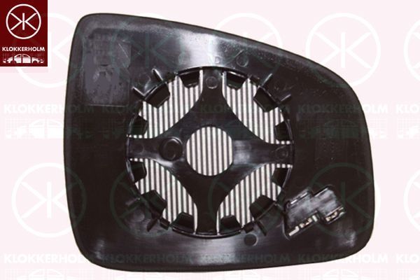 Veidrodėlio stiklas, išorinis veidrodėlis KLOKKERHOLM 13011064