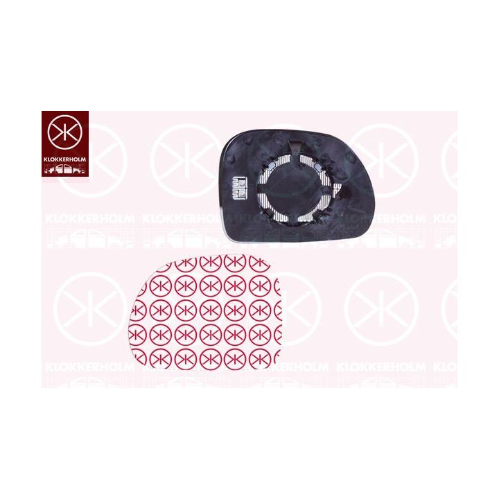 Veidrodėlio stiklas, išorinis veidrodėlis KLOKKERHOLM 20131065