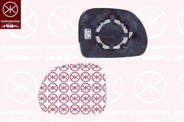 Veidrodėlio stiklas, išorinis veidrodėlis KLOKKERHOLM 20131065