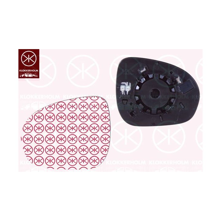 Veidrodėlio stiklas, išorinis veidrodėlis KLOKKERHOLM 20131068