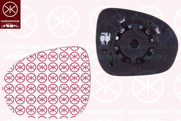 Veidrodėlio stiklas, išorinis veidrodėlis KLOKKERHOLM 20131068