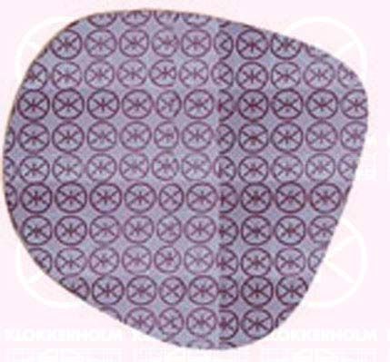 Veidrodėlio stiklas, išorinis veidrodėlis KLOKKERHOLM 20291061