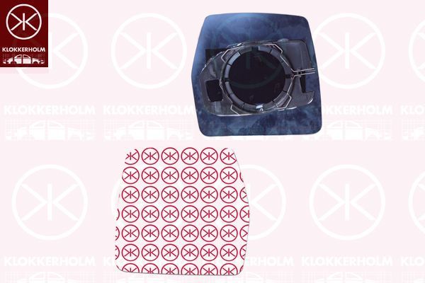 Veidrodėlio stiklas, išorinis veidrodėlis KLOKKERHOLM 20331062