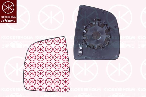 Veidrodėlio stiklas, išorinis veidrodėlis KLOKKERHOLM 20431061