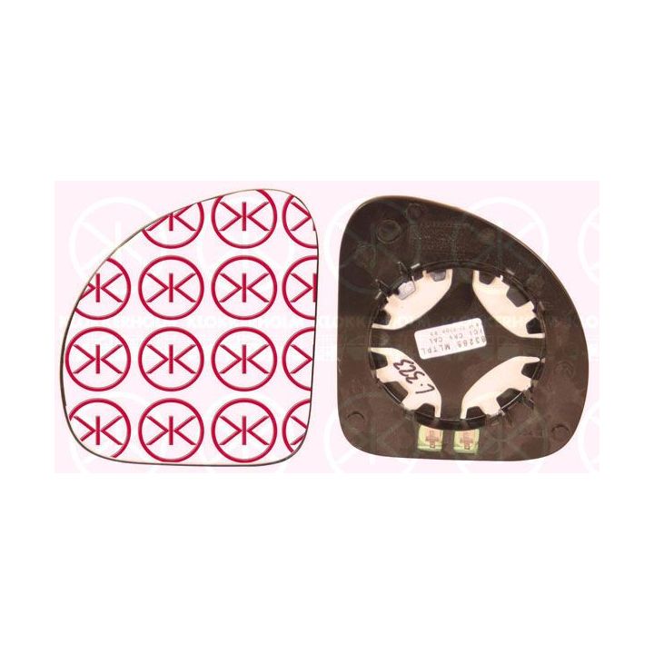 Veidrodėlio stiklas, išorinis veidrodėlis KLOKKERHOLM 20451063