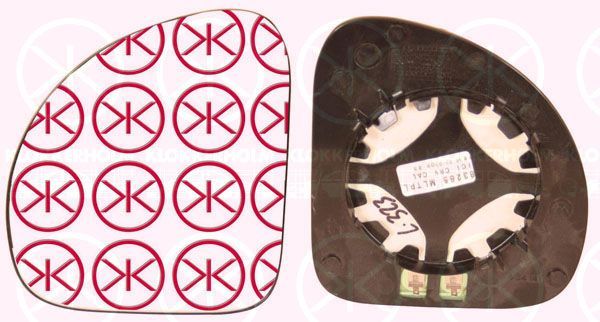 Veidrodėlio stiklas, išorinis veidrodėlis KLOKKERHOLM 20451063