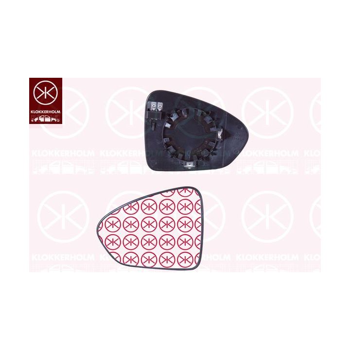 Veidrodėlio stiklas, išorinis veidrodėlis KLOKKERHOLM 20471063