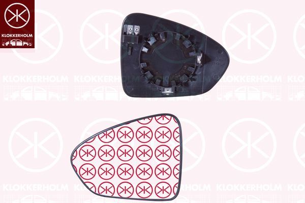 Veidrodėlio stiklas, išorinis veidrodėlis KLOKKERHOLM 20471063