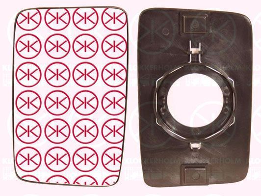 Veidrodėlio stiklas, išorinis veidrodėlis KLOKKERHOLM 20921060