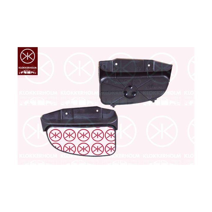 Veidrodėlio stiklas, išorinis veidrodėlis KLOKKERHOLM 20921074