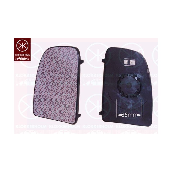 Veidrodėlio stiklas, išorinis veidrodėlis KLOKKERHOLM 20971062