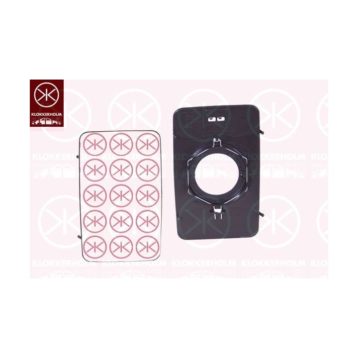 Veidrodėlio stiklas, išorinis veidrodėlis KLOKKERHOLM 30801060