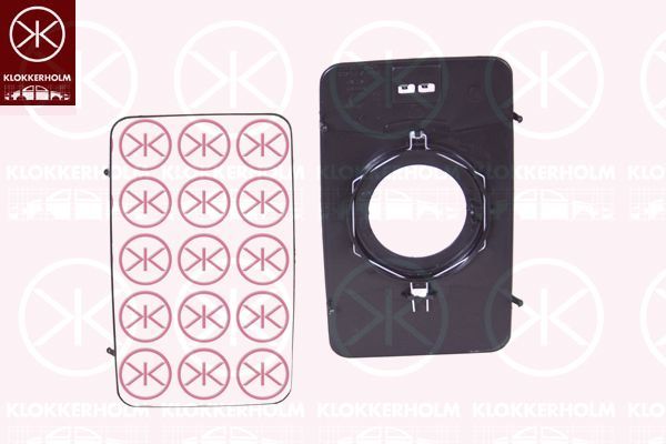 Veidrodėlio stiklas, išorinis veidrodėlis KLOKKERHOLM 30801060