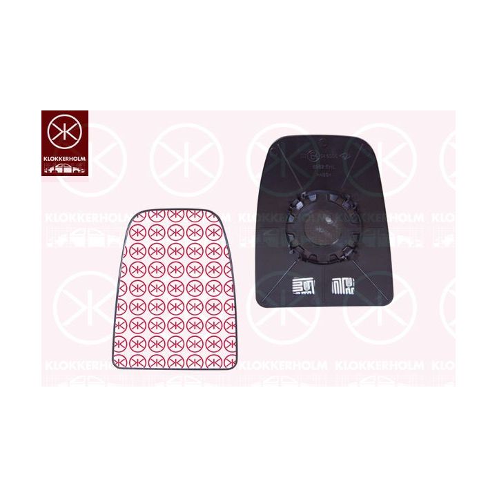 Veidrodėlio stiklas, išorinis veidrodėlis KLOKKERHOLM 30821061