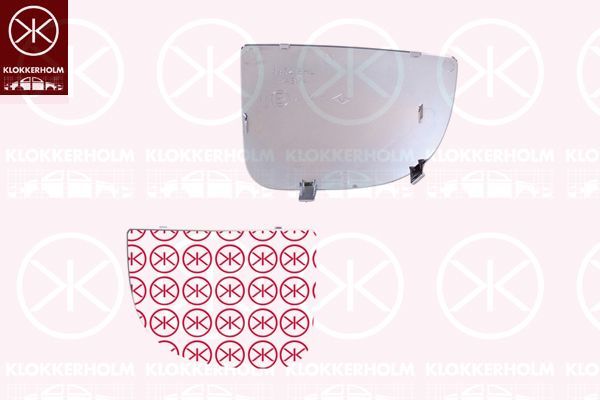 Veidrodėlio stiklas, išorinis veidrodėlis KLOKKERHOLM 30821064