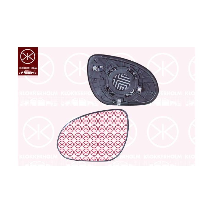 Veidrodėlio stiklas, išorinis veidrodėlis KLOKKERHOLM 31351067