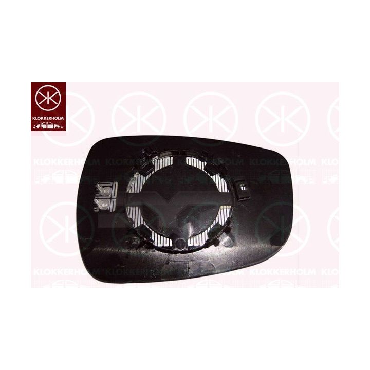 Veidrodėlio stiklas, išorinis veidrodėlis KLOKKERHOLM 31361061