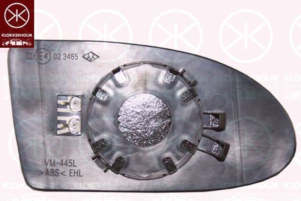 Veidrodėlio stiklas, išorinis veidrodėlis KLOKKERHOLM 31501064