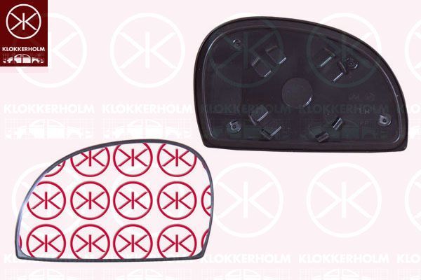 Veidrodėlio stiklas, išorinis veidrodėlis KLOKKERHOLM 31551065