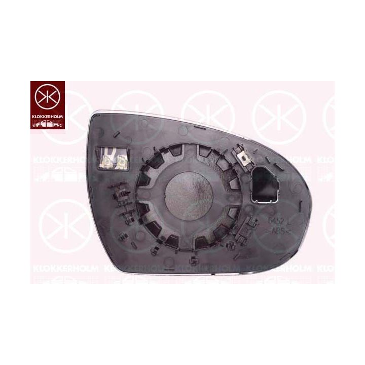 Veidrodėlio stiklas, išorinis veidrodėlis KLOKKERHOLM 31771061