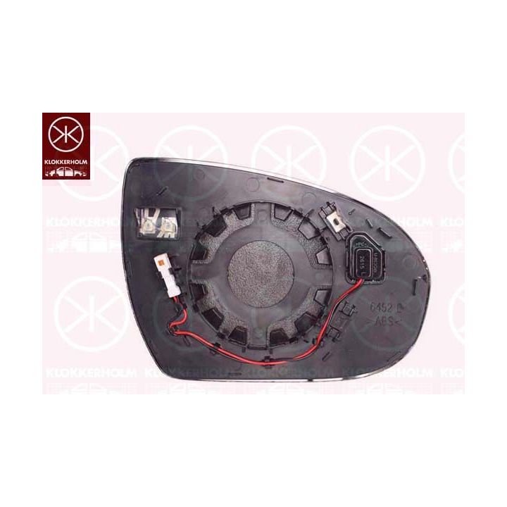 Veidrodėlio stiklas, išorinis veidrodėlis KLOKKERHOLM 31771063