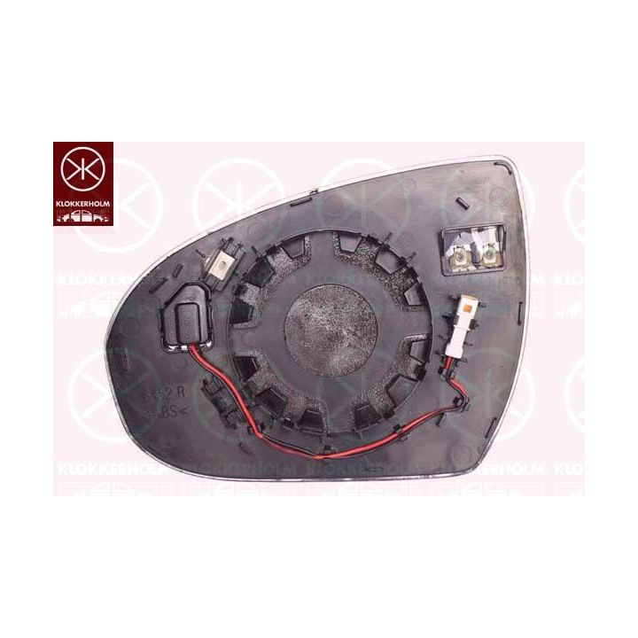 Veidrodėlio stiklas, išorinis veidrodėlis KLOKKERHOLM 31771064