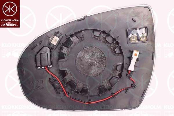 Veidrodėlio stiklas, išorinis veidrodėlis KLOKKERHOLM 31771064