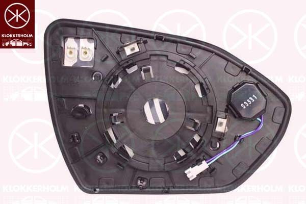 Veidrodėlio stiklas, išorinis veidrodėlis KLOKKERHOLM 31791063