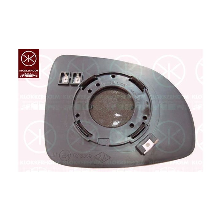 Veidrodėlio stiklas, išorinis veidrodėlis KLOKKERHOLM 32651066