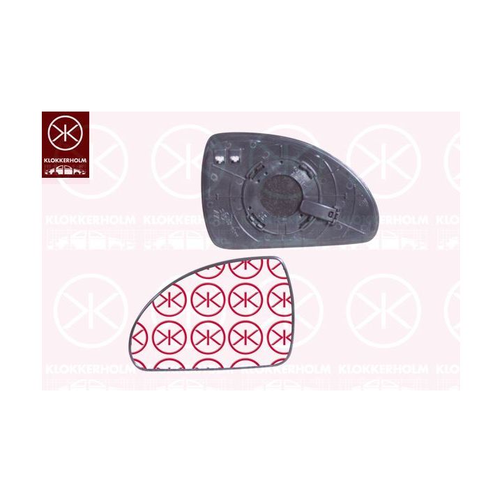 Veidrodėlio stiklas, išorinis veidrodėlis KLOKKERHOLM 32671064