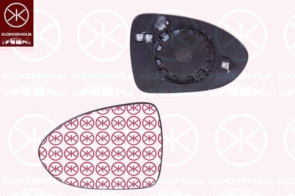 Veidrodėlio stiklas, išorinis veidrodėlis KLOKKERHOLM 32791063