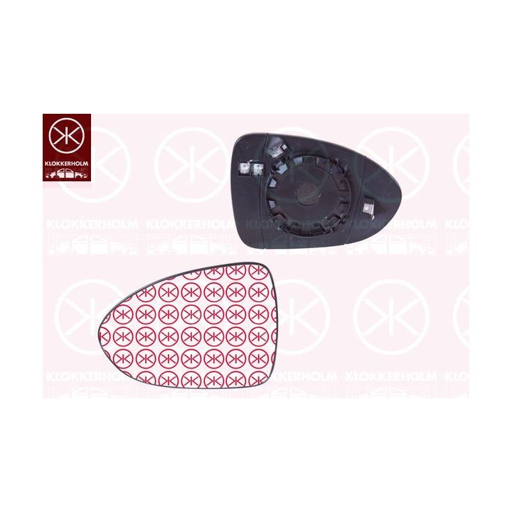 Veidrodėlio stiklas, išorinis veidrodėlis KLOKKERHOLM 32791064