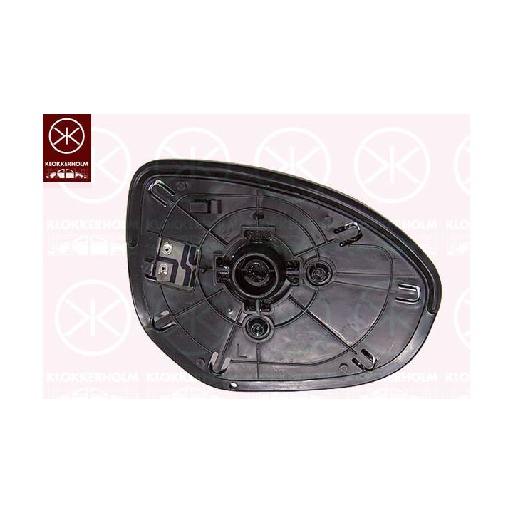 Veidrodėlio stiklas, išorinis veidrodėlis KLOKKERHOLM 34211063