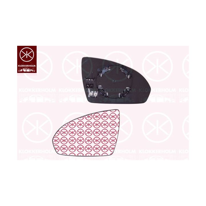 Veidrodėlio stiklas, išorinis veidrodėlis KLOKKERHOLM 35021068