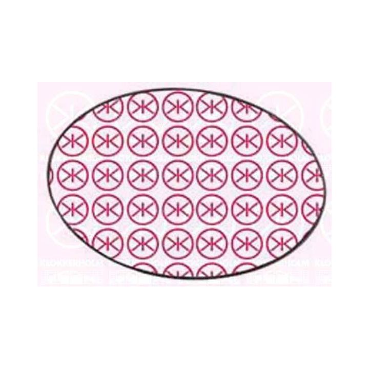 Veidrodėlio stiklas, išorinis veidrodėlis KLOKKERHOLM 40011061