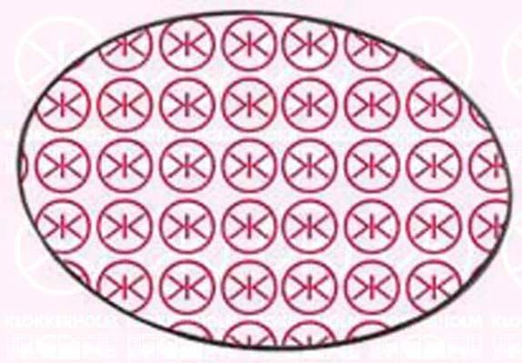 Veidrodėlio stiklas, išorinis veidrodėlis KLOKKERHOLM 40011061