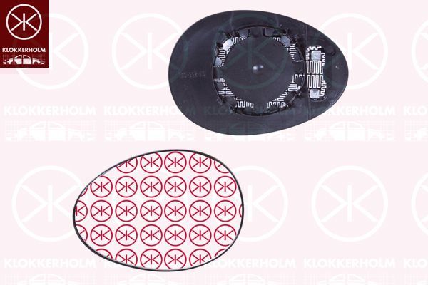 Veidrodėlio stiklas, išorinis veidrodėlis KLOKKERHOLM 40011064