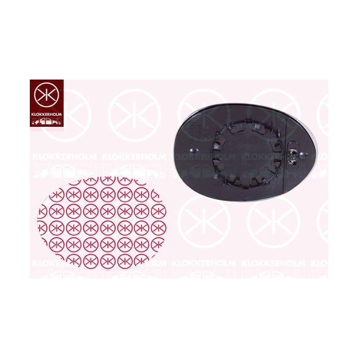 Veidrodėlio stiklas, išorinis veidrodėlis KLOKKERHOLM 40021061