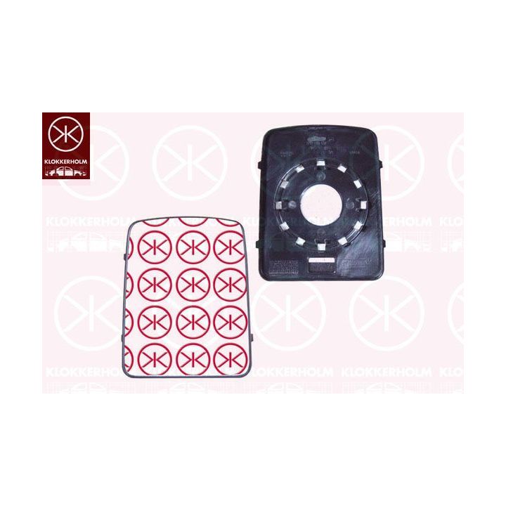 Veidrodėlio stiklas, išorinis veidrodėlis KLOKKERHOLM 50881061