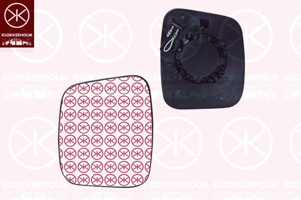 Veidrodėlio stiklas, išorinis veidrodėlis KLOKKERHOLM 55531063